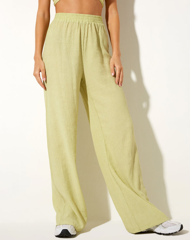 Image of Obeli Trouser in Crinkle Sage