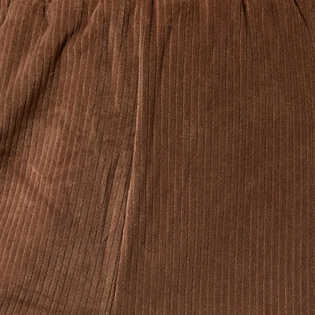 Obeli Trouser in Velvet Rib Tan Brown