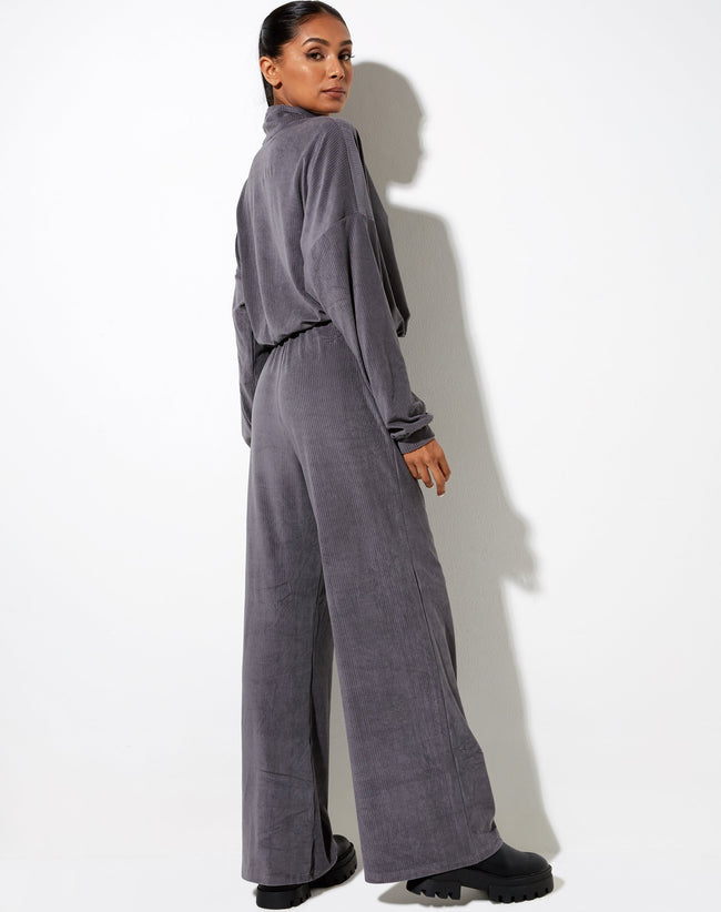 Olini Jumper in Charcoal Grey 'Angel' Embro