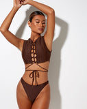 Image of Olla Bikini Top in Choco Brown