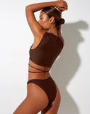 Image of Olla Bikini Top in Choco Brown