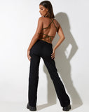 image of Ombe Crop Top in Tailoring Olive