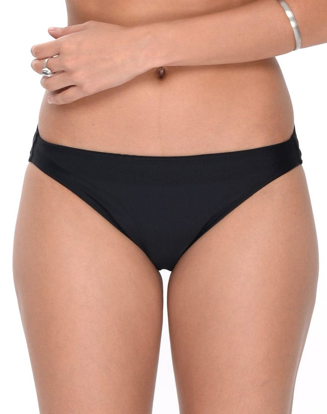 On Point Bikini Bottoms in Flaming Skies Black