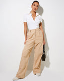 Image of Onfal Wide Leg Trouser in Pencil Stripe