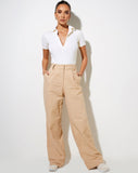 Image of Onfal Wide Leg Trouser in Pencil Stripe