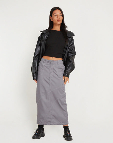 Amias Mini Skirt in Tailoring Grey