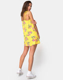 Osla Slip Dress in Candy Rose Yellow