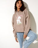 Image of Oversize Hoodie in Mushroom Cute But Psycho