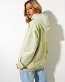 Oversize Hoodie in Green Graffiti Magic Embro