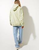 Oversize Hoodie in Green Graffiti Magic Embro