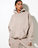 Image of Oversize Hoodie in Mushroom Angel Embro