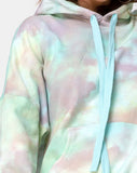 Oversize Hoodie in Pastel Tie Dye