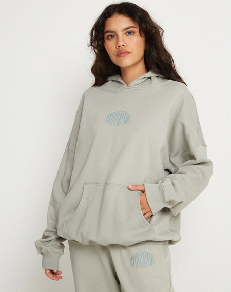 Laksa Sweatshirt in Grey and Marl Navy