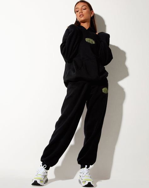 Image of Oversize Hoodie in Black Utopia