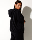 Image of Oversize Hoodie in Black Utopia