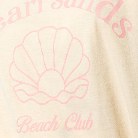 Oversize Basic Tee in Buttercream Pearl Sands