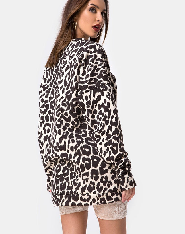 Oversize Sweatshirt in Oversize Jaguar