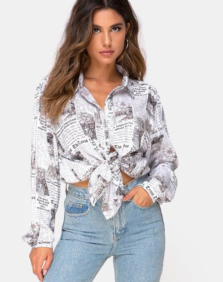 Hawaiian Shirt in Sunkissed Yellow Floral