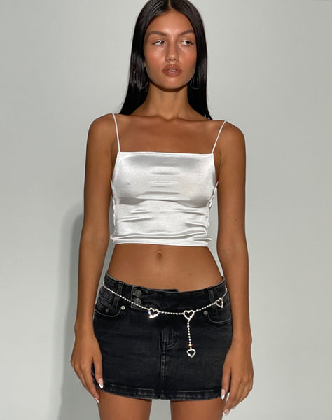 Image of Ozka Crop Top in Ivory