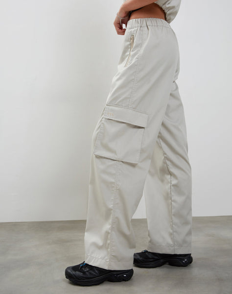 image of Oriells Cargo Trouser in Pearl Grey