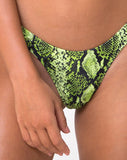 Pami Bikini Bottom in Slime Lime Snake