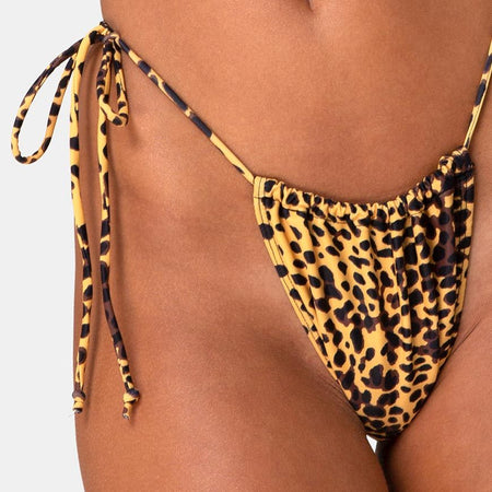 Leyna Bikini Bottom in Golden Cheetah