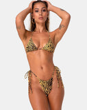 Leyna Bikini Bottom in Golden Cheetah