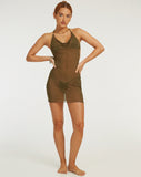 image of Maye Dress in Mesh Khaki