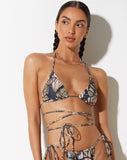 image of Parmia Bikini Top in Abstract Butterfly Gold