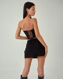 image of MOTEL X JACQUIE Panilka Bandeau Top in Black