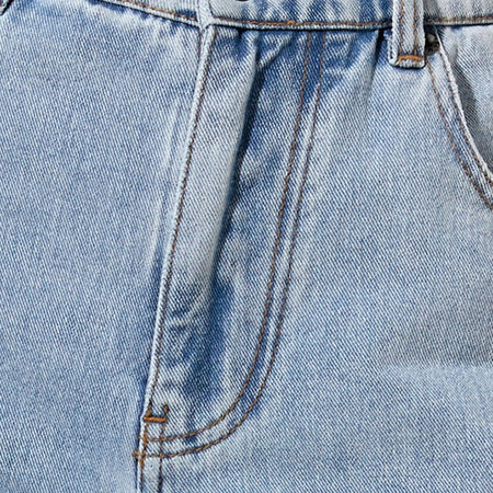 Bum Rips Parallel Jean in Tonal Light Wash