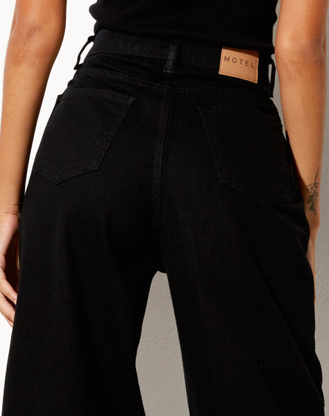 Image of Parallel Jeans in Rinse Black Wash