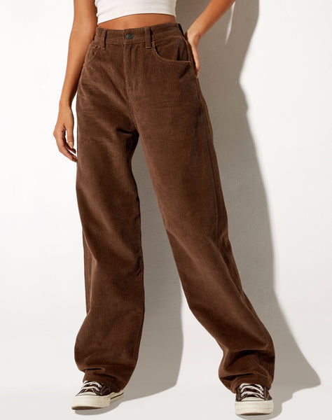 Image of Parallel Jean in Cord Dark Chocolate