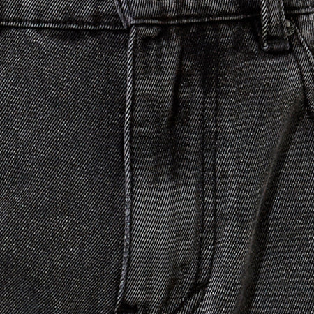 Bum Rips Parallel Jeans in Black Wash