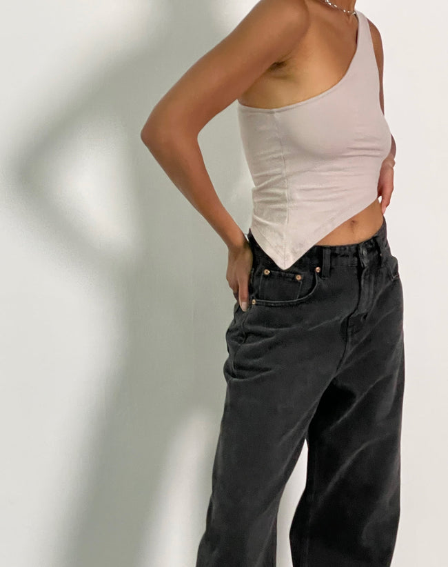 Image of Bayva Crop Top in Lycra Oat Milk