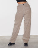 image of Parallel Jeans in Cord Smoke Grey