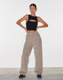 image of Parallel Jeans in Cord Smoke Grey