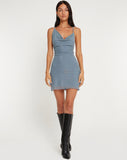 image of Parita Mini Dress in Goblin Blue