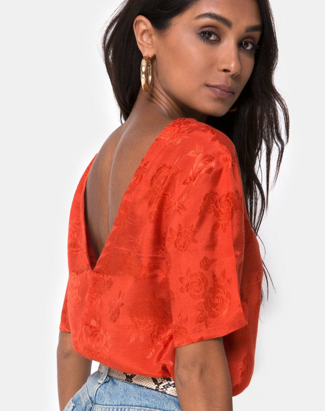 Parki Top in Satin Rose Rust