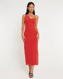 image of Pavira Maxi Dress in Red Clay