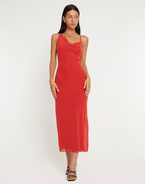 image of Pavira Maxi Dress in Red Clay