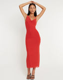 image of Pavira Maxi Dress in Red Clay