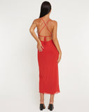 image of Pavira Maxi Dress in Red Clay