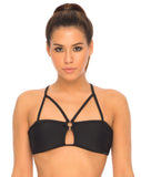 Pavlona Bikini Top in Black