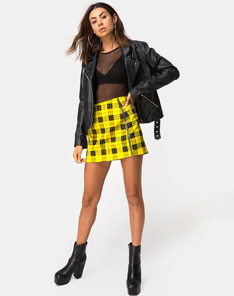 Pelaty Mini Skirt in Winter Plaid