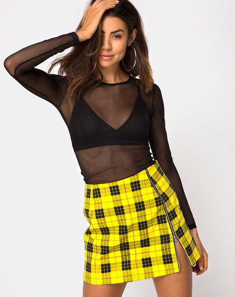 Pelaty Mini Skirt in Winter Plaid