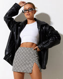 Image of Pelma Skirt in Optic Square Black and White