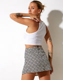 Image of Pelma Skirt in Optic Square Black and White