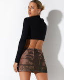 image of Pelma Mini Skirt in Photo Brown