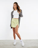 Image of MOTEL X JACQUIE Pelma Mini Skirt in Satin Nile Green